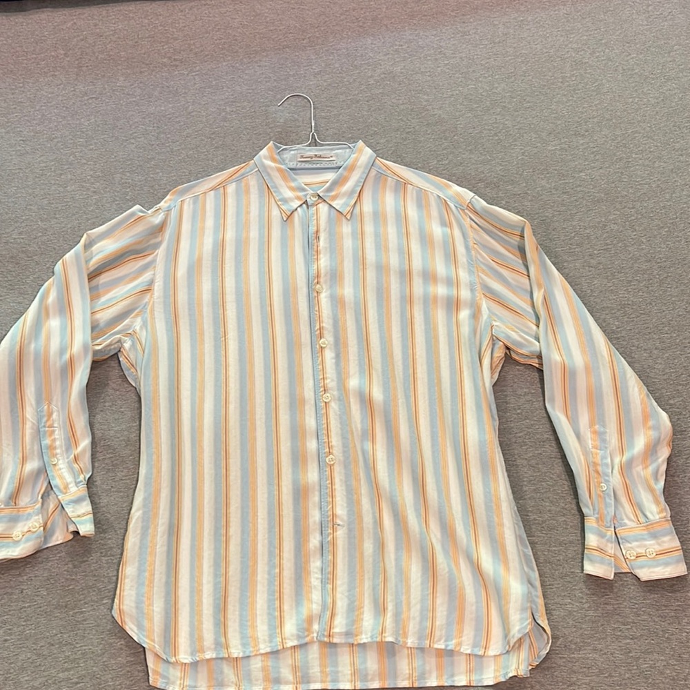 Tommy Bahama long sleeve pattern casual dress shirt size L